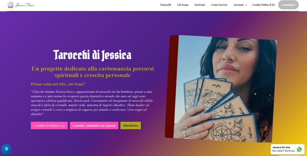 Homepage Tarocchi di Jessica